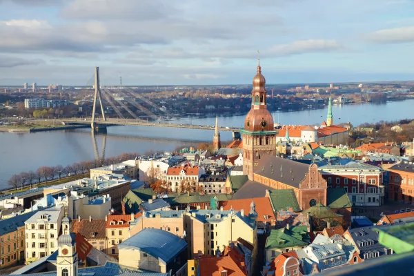 Riga city landscape